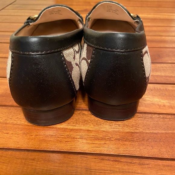 Coach signature Leather brown flats loafers - Picture 11 of 12